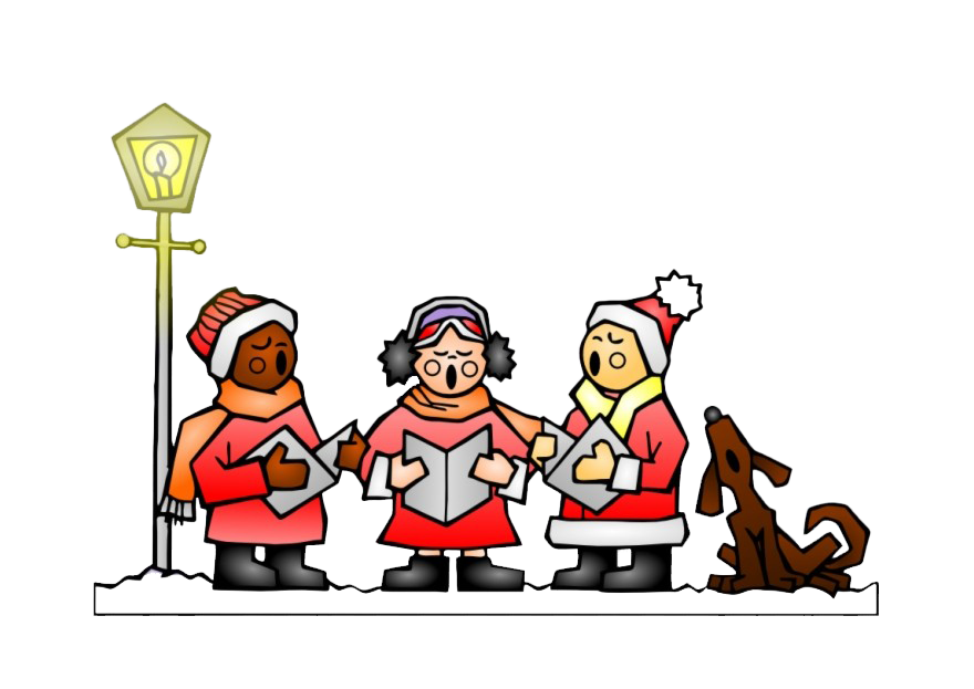 Christmas Caroling Png Picture (white, silver)