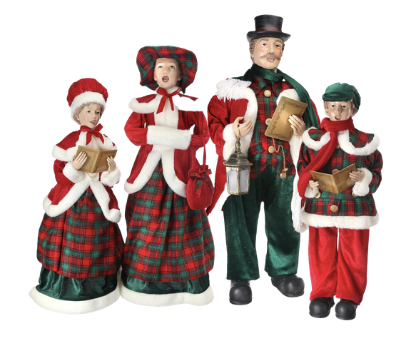 Christmas Caroling Transparent Images Png (black, white)