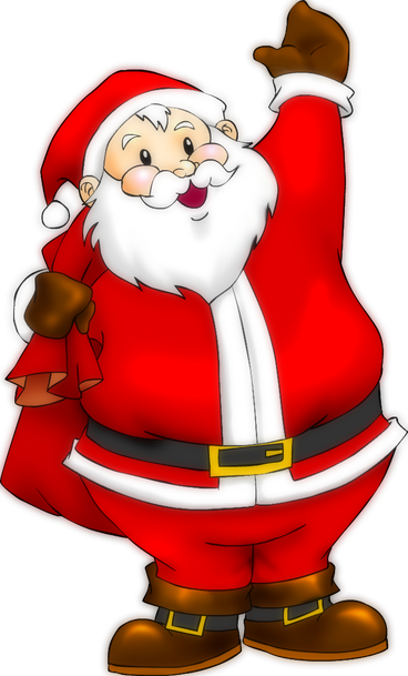 Christmas Cartoon Png Hd (black, white, red)