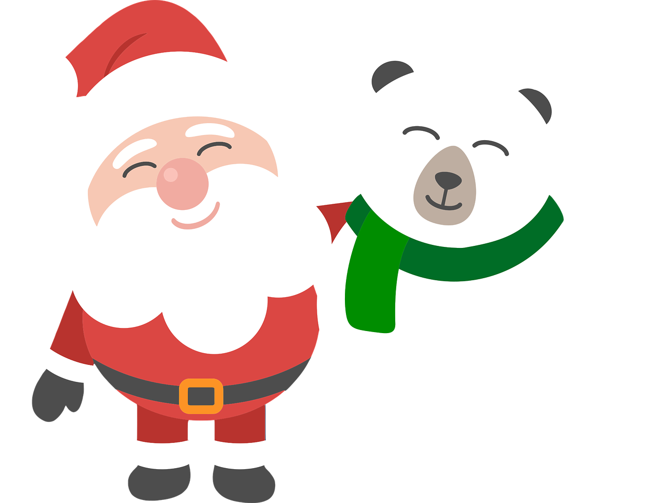 Christmas Cartoon Png Pic (chocolate, green, black, white, gray)