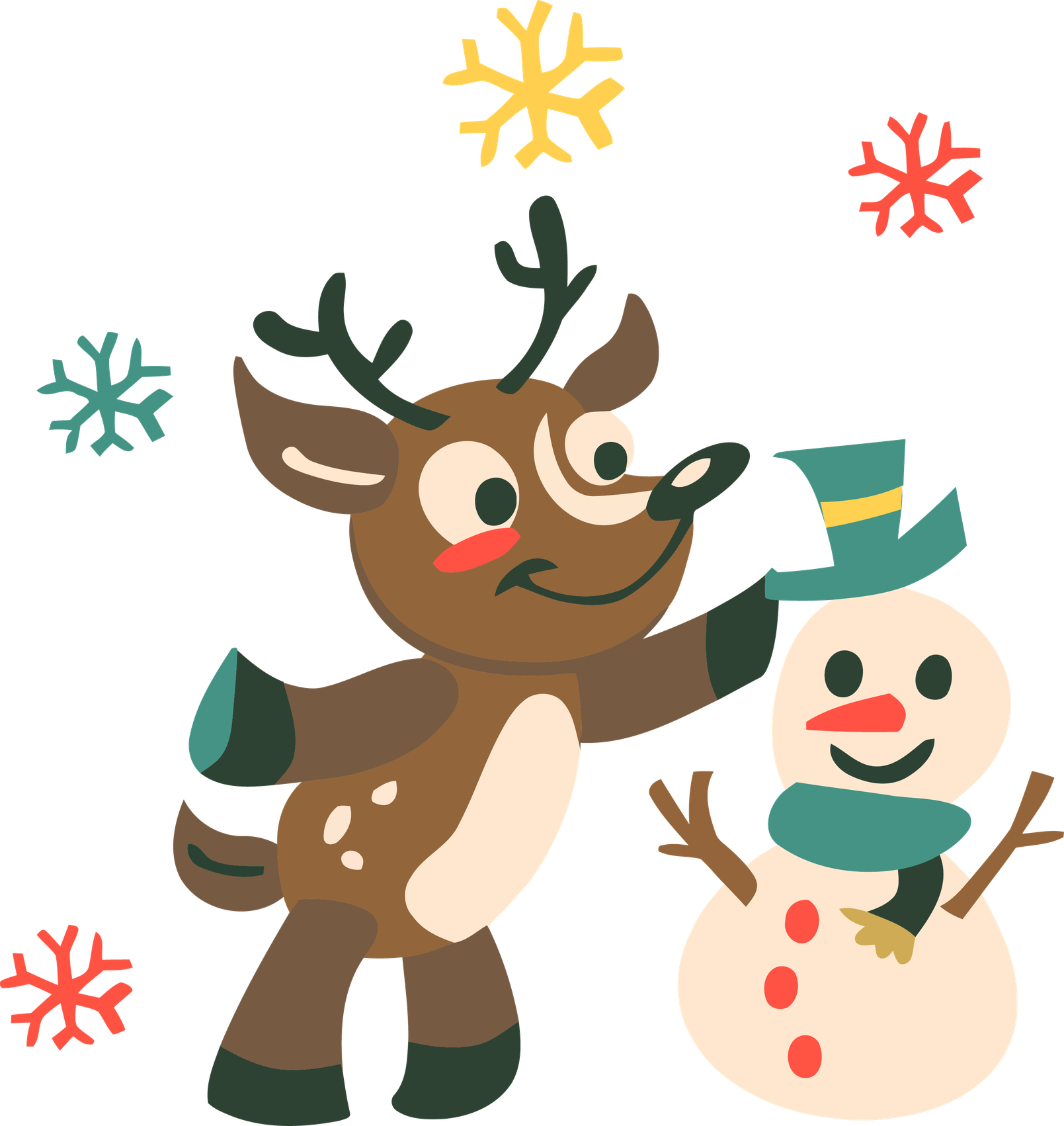 Christmas Cartoon Png Transparent (green, black, beige, gray, olive)