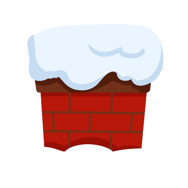 Christmas Chimney Png Transparent (white, maroon, lavender)