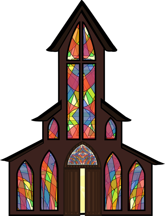 Christmas Church Png Image (black)