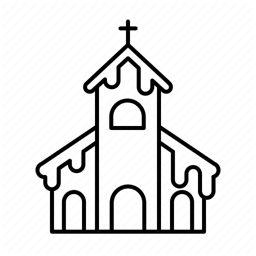 Christmas Church Png Pic (black, indigo)