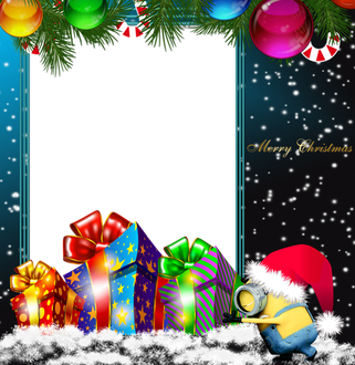 Christmas Collage Png File (black, white, red)