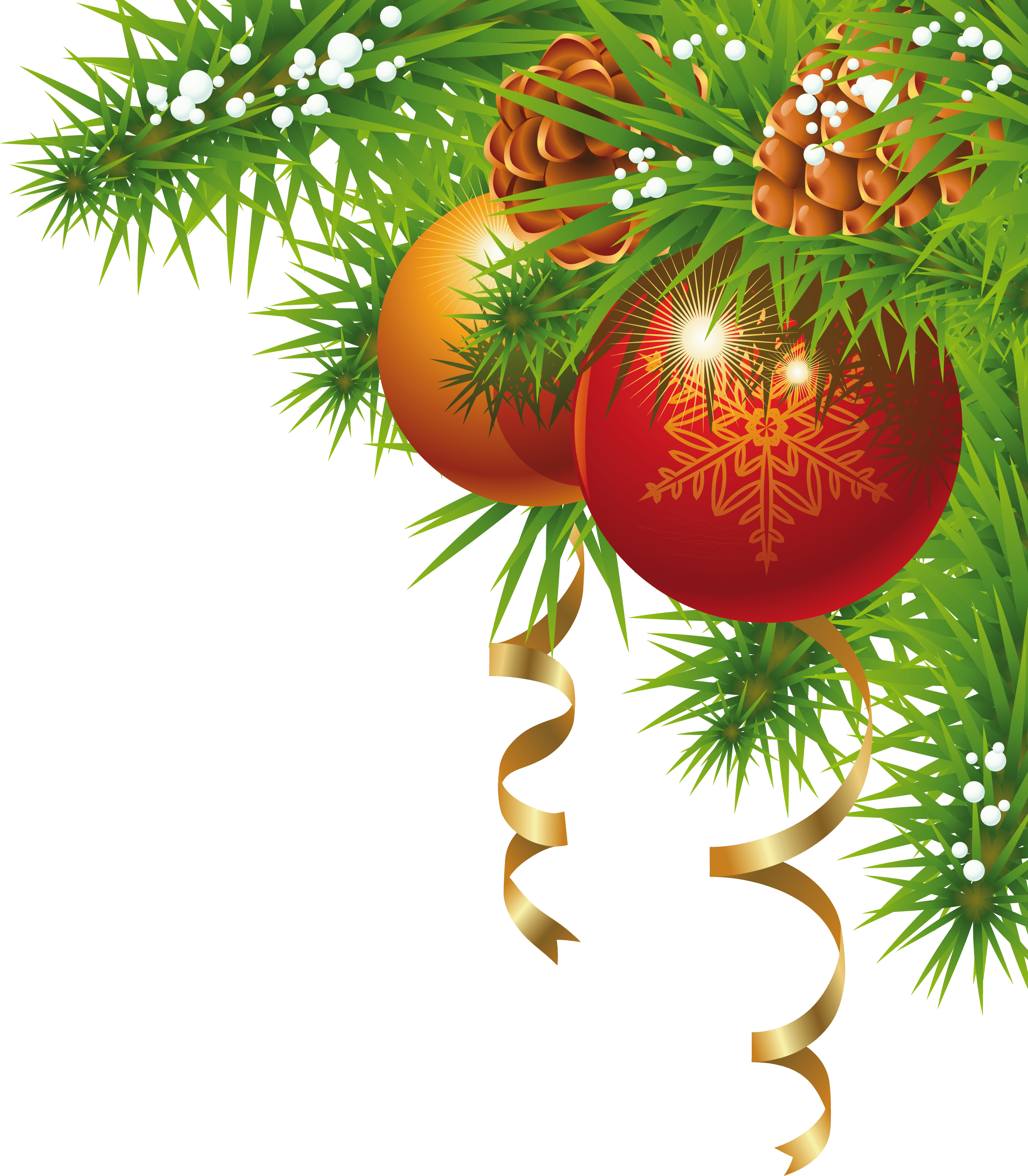 Christmas Corner Png Picture (black, maroon)