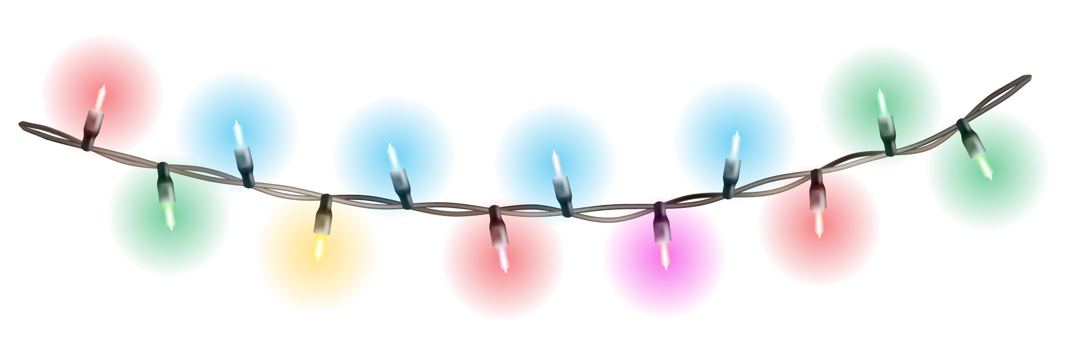 Christmas Decoration Lights Png Picture (greenish blue, black, gold, teal, red)