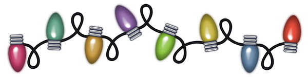 Christmas Decoration Lights Png Transparent Picture (gray, silver, white, black)