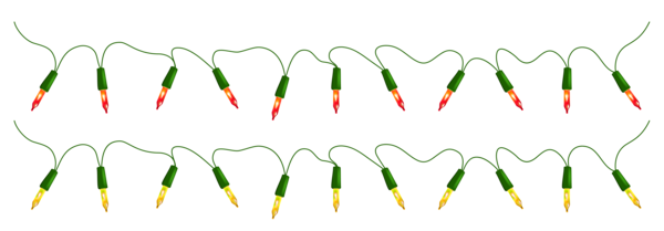 Christmas Decoration Lights Png Transparent (black)