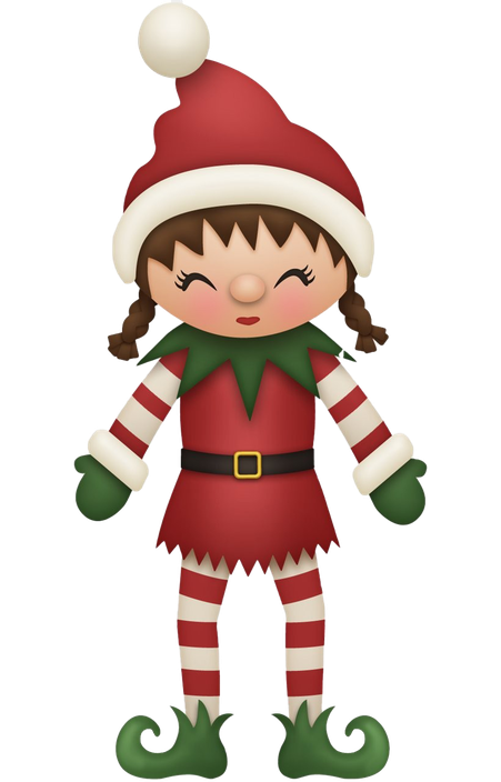 Christmas Elf Background Png (black, chocolate, beige)