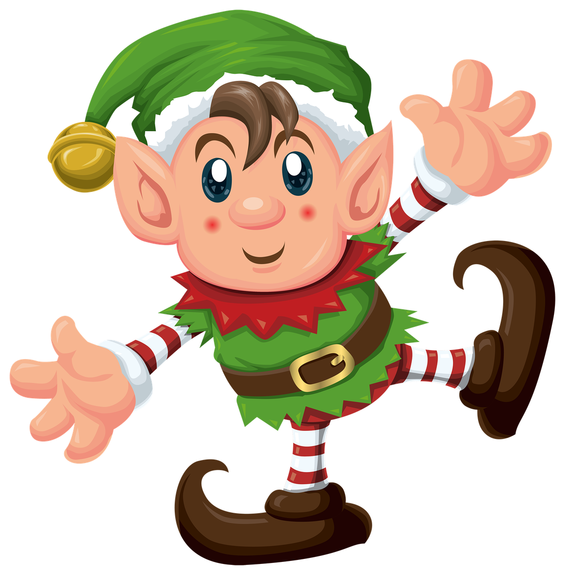 Christmas Elf Png Pic (pink, olive, maroon, white, black)