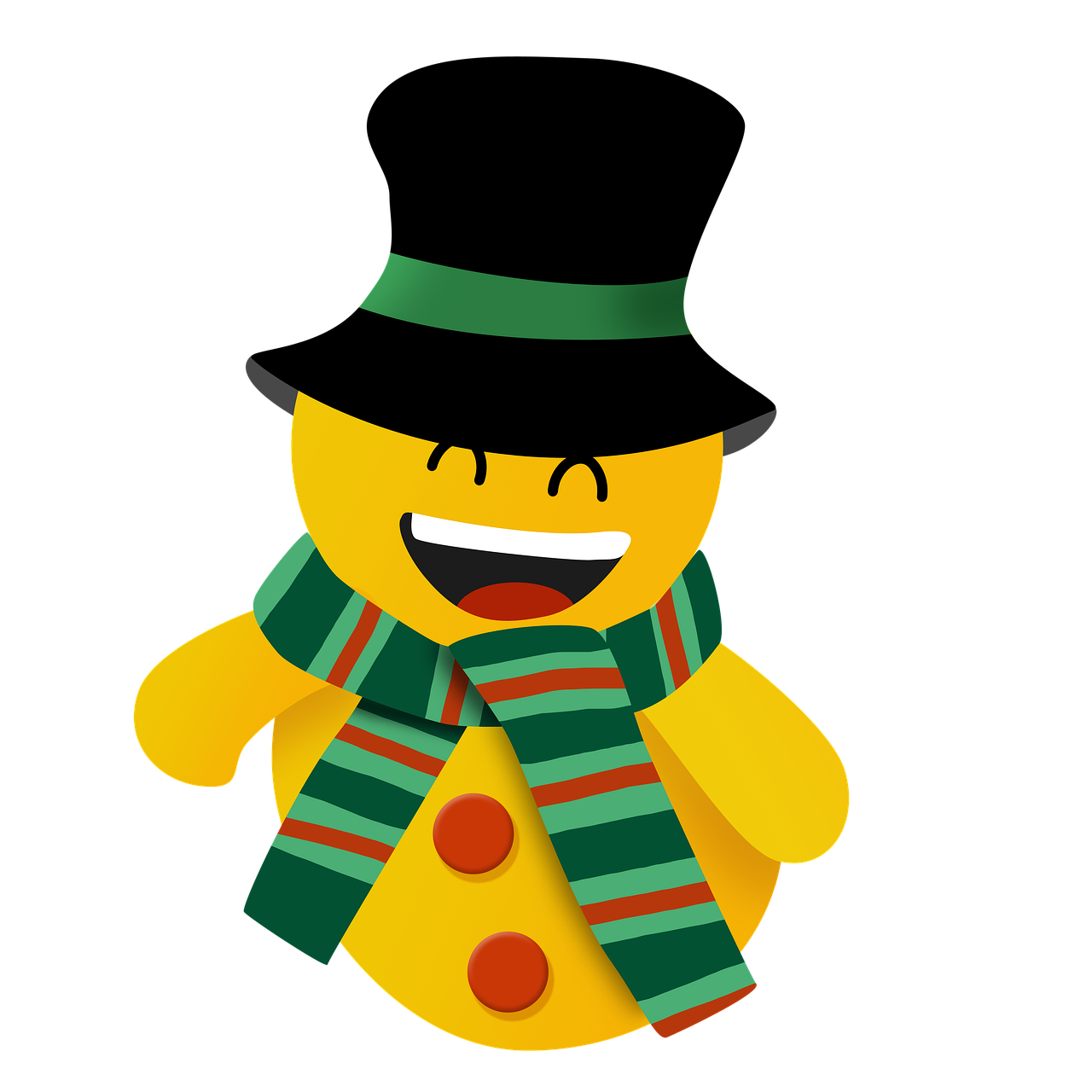 Christmas Emoji Png Photo (orange, green, teal, black, gold)