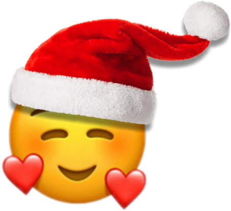 Christmas Emoji Png Photos (black, lavender)