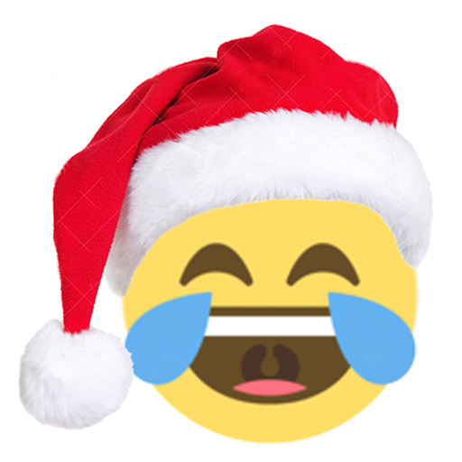 Christmas Emoji Png Pic (white, silver, lavender, salmon)