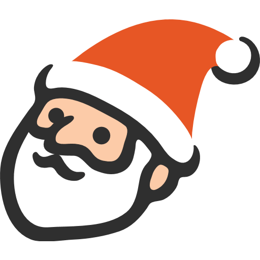 Christmas Emoji Png Transparent Image (black, white, chocolate, pink)