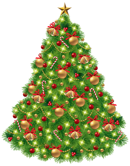 Christmas Fir Tree Png Hd (olive, black)