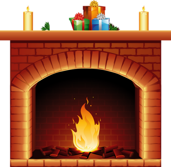 Christmas Fireplace Png Photos (salmon, black, maroon, chocolate)