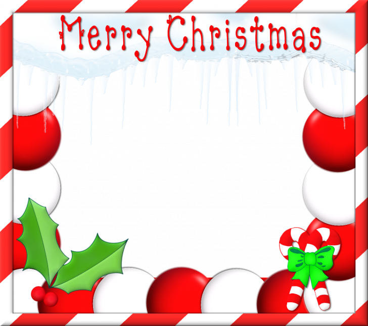 Christmas Frame Png Free Image (black, red, white, silver)