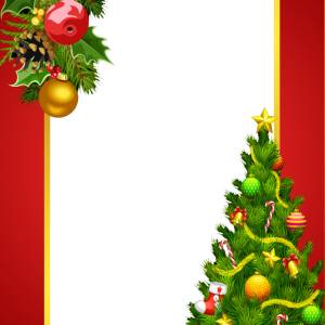 Christmas Frame Png Image File (black, maroon, red)