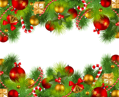 Christmas Frame Png Image (black, maroon, green)