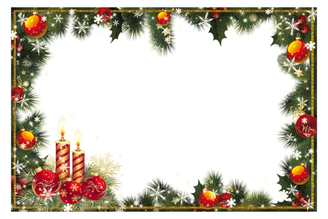 Christmas Frame Png Images (black)