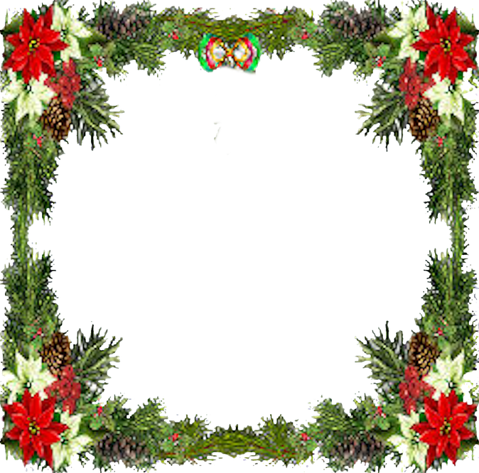 Christmas Frame Png Pic (black)