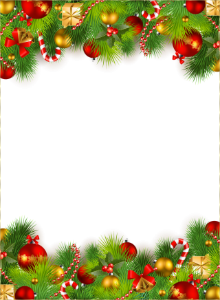 Christmas Frame Png Pic (black, maroon)