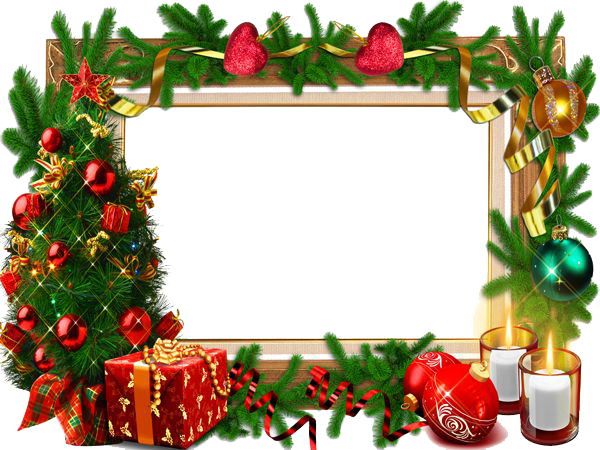 Christmas Frame Png Picture (salmon, white)