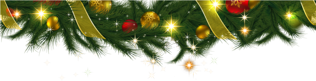 Christmas Garlands Png Photos (black)