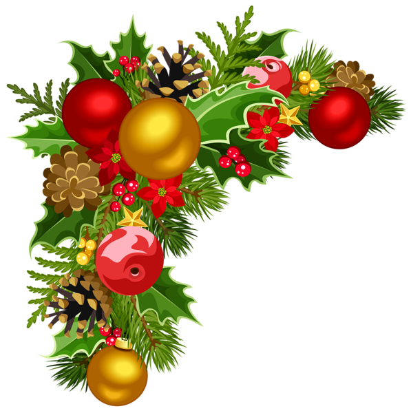 Christmas Garlands Png Pic (chocolate, maroon, white)