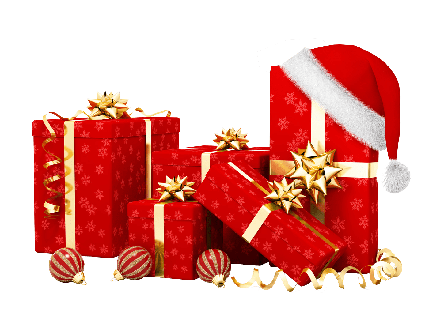 Christmas Gift Png Clipart (gray, red)