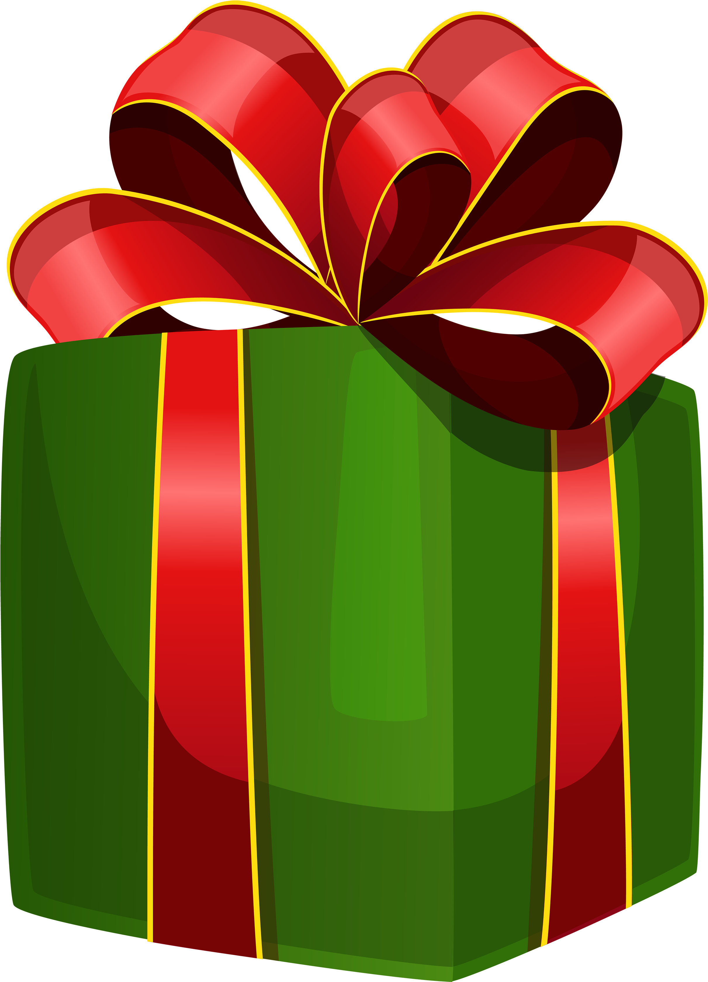 Christmas Gift Png Image (black, green, maroon)