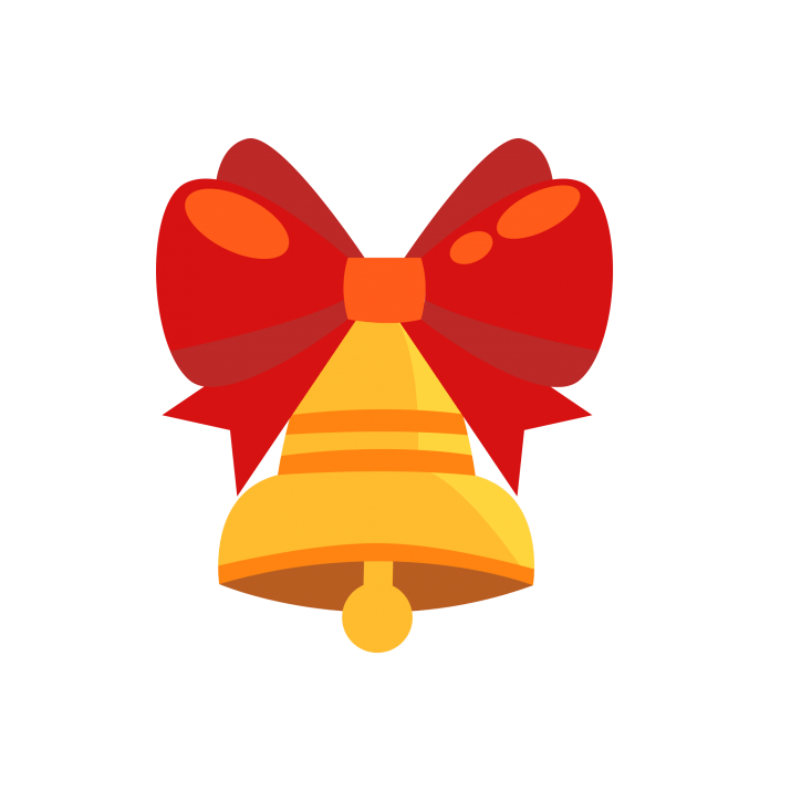 Christmas Golden Bell Png Hd Image (orange, chocolate, gray, red)