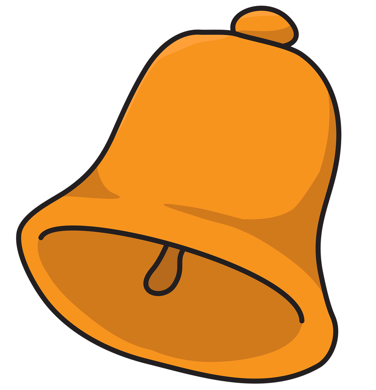 Christmas Golden Bell Png (chocolate, black, orange)