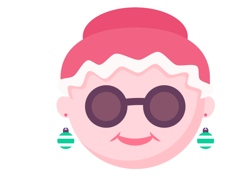 Christmas Holiday Emoji Background Png (salmon, black, white, pink, gray)