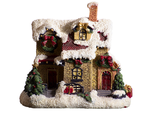 Christmas House Png File (black)