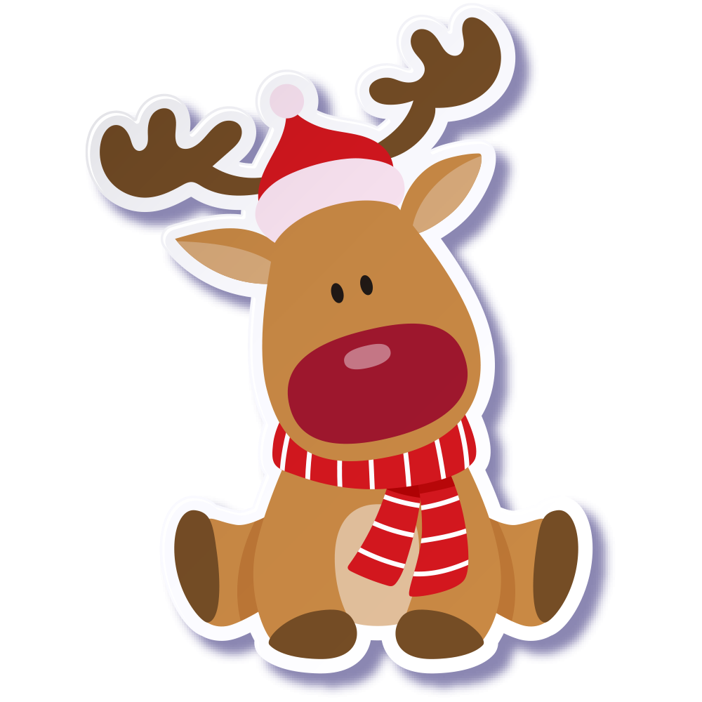 Christmas Kawaii Transparent Png (white, maroon, chocolate, black)