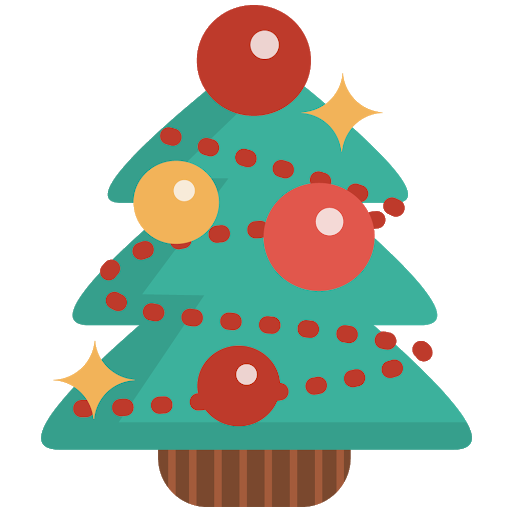 Christmas Kawaii Tree Png Pic (teal, black, salmon, chocolate)