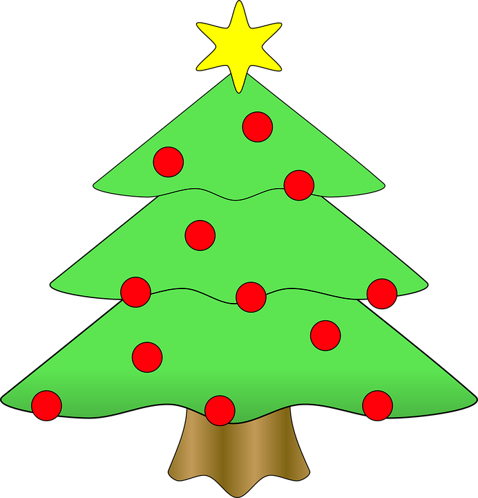 Christmas Kawaii Tree Png Transparent Image (gray, red, yellow, black)