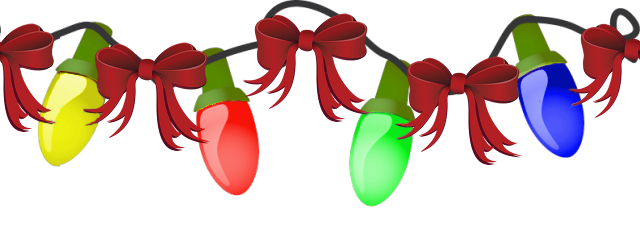 Christmas Lights Png Transparent Image (maroon, black, gold)