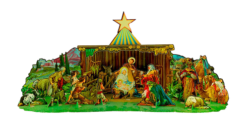 Christmas Manger Png Clipart (green, black)