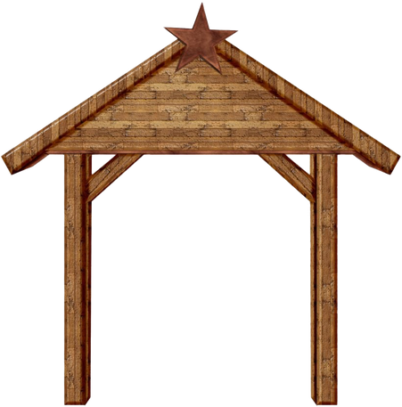 Christmas Manger Png Transparent Picture (maroon, chocolate, black)