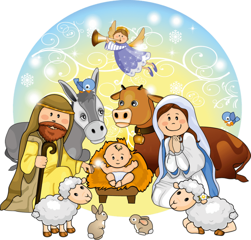 Christmas Nativity Download Png Image (gray, chocolate, beige, lavender, white)