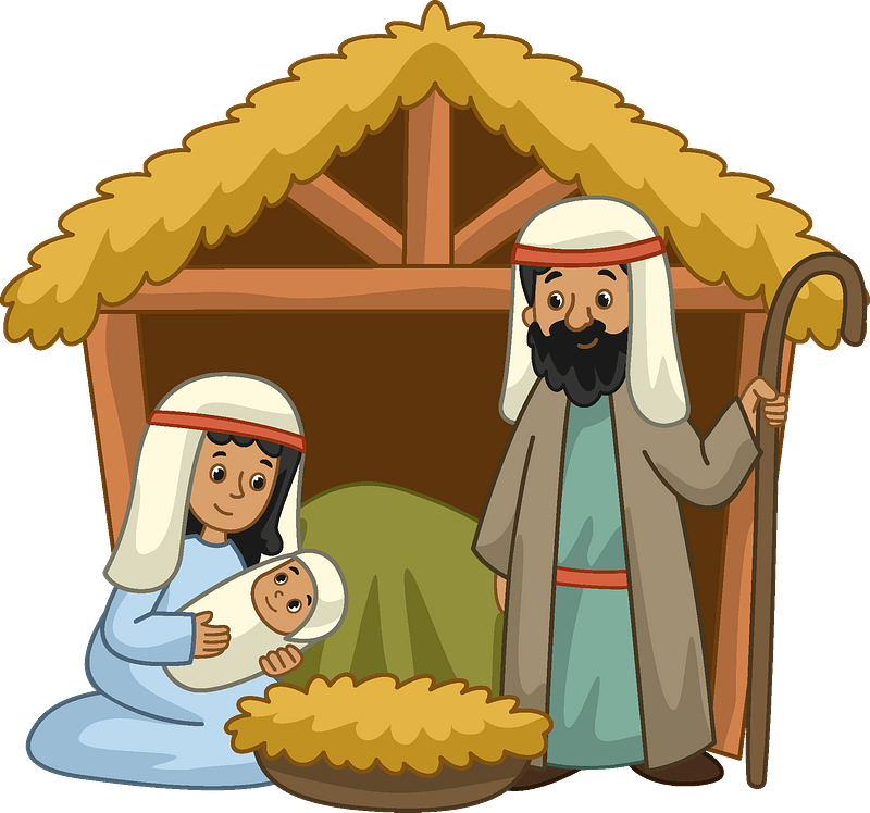 Christmas Nativity Png Clipart (gray, olive, maroon, chocolate, salmon)