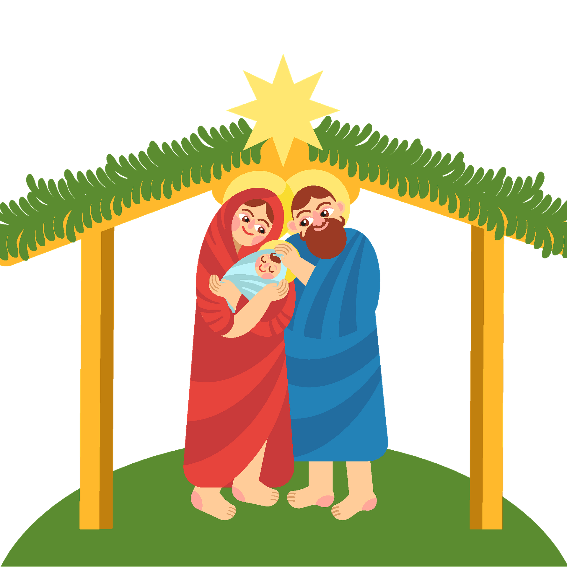 Christmas Nativity Png Photos (gray, olive, chocolate, teal, orange)