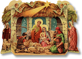 Christmas Nativity Png Transparent Image (olive, maroon, chocolate, black)