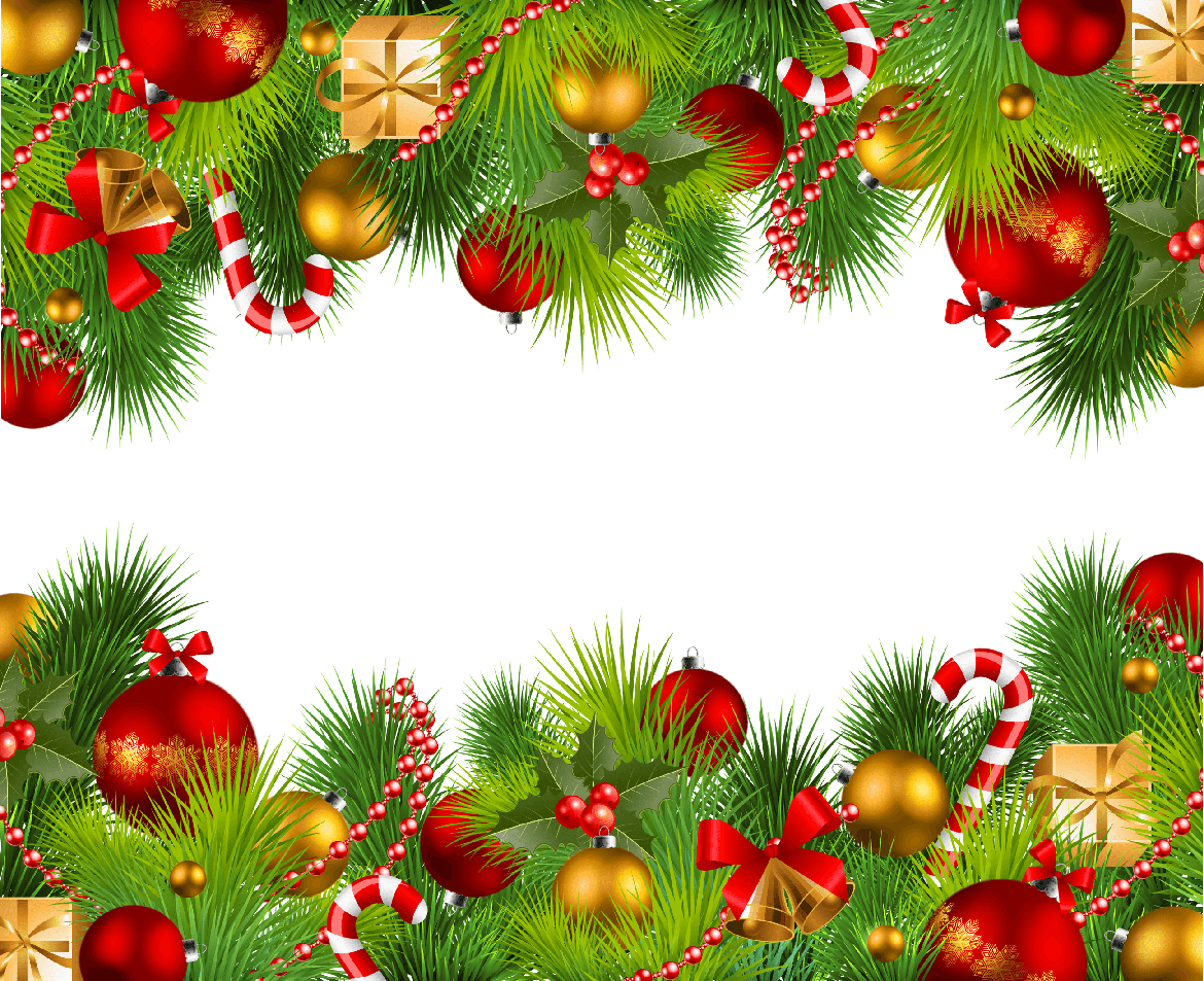 Christmas Ornaments Frame Png Transparent Image (green, black)