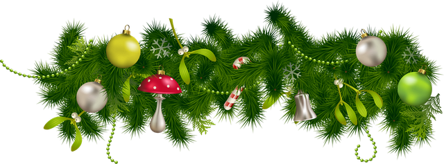 Christmas Png Clipart (green, black)