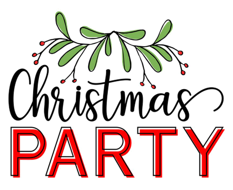 Christmas Party Download Png Image (black, indigo, red)