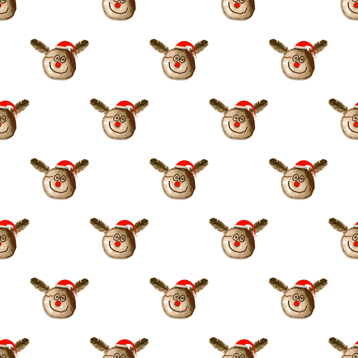 Christmas Pattern Png Transparent Image (black)